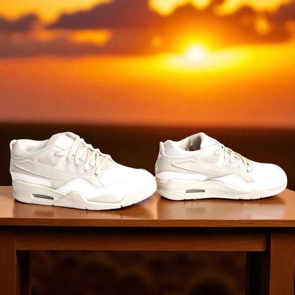 NEVER WORN! Nike Air Jordan Women's Classic Off-White Sneakers - Picture 2 of 5